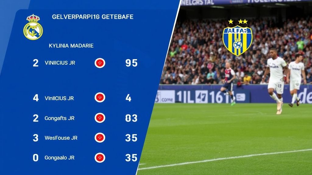 皇家马德里战平赫塔菲：库尔图瓦稳健难救主，马斯特安托尼奥染红成转折